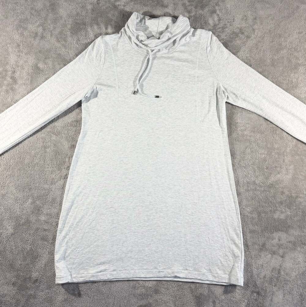 J.Jill Pure Jill Fit Heather Gray Funnel Neck Tunic Dress